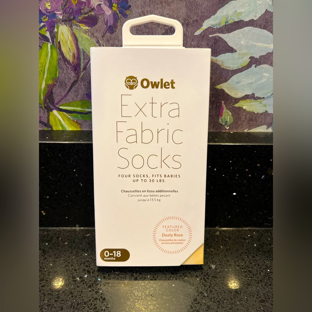 💗NWT💗 Owlet Extra Fabric Sock in Dusty Rose